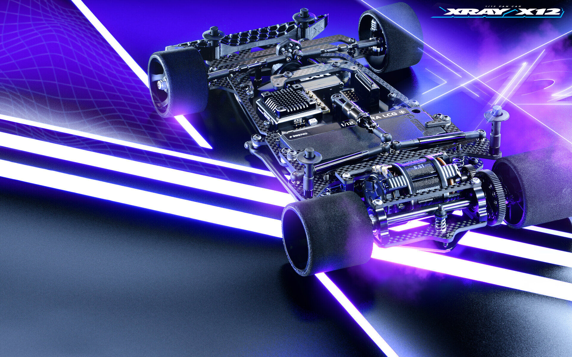 XRAY X12'25 1/12 Pan Car - One-Piece Aluminium Chassis, Top